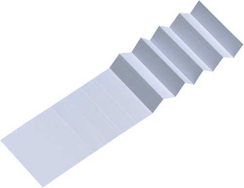 Ruiterstrook voor Esselte Classic 50mm wit 10 stuks