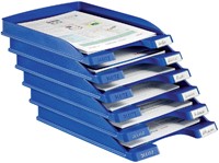 Brievenbak Leitz Plus Slim A4 blauw 1 Stuk