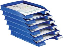 Brievenbak Leitz Plus Slim A4 blauw 1 Stuk