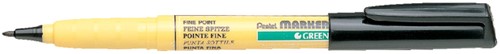 Textielmarker Pentel NM10 rond 1mm zwart