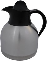 Thermoskan IEZZY koffiekan 1liter roestvrijstaal zwarte dop