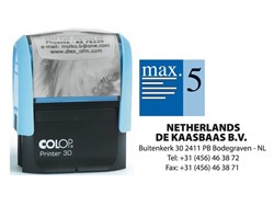 Zelfinktende tekststempels