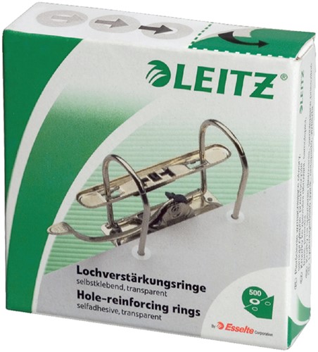 VERSTERKINGSRINGEN LEITZ 1706 PLASTIC 500 Stuk