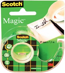 Plakband Scotch Magic 810 19mmx7.5m + plakbandh 1 Stuk