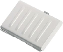 Visitekaartdoos 2vaks mat aluminium 1 Stuk