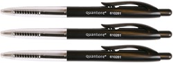 Balpen Quantore drukknop zwart 1 Stuk