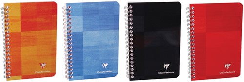 Notitieboek Clairefontaine 75x120mm 100 pagina's spiraal lijn