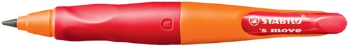 Vulpotlood STABILO Easyergo HB 3.15mm rechtshandig oranje/rood incl puntenslijper blister à 1 stuk-2