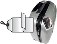 Label bagage Djois 3L 11120 72x123mm nylon tr 10st 10 Stuk