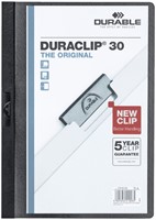 Klemmap Durable Duraclip A4 3mm 30v zw 1 Stuk