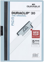 Klemmap Durable Duraclip A4 3mm 30v lichtblauw 1 Stuk