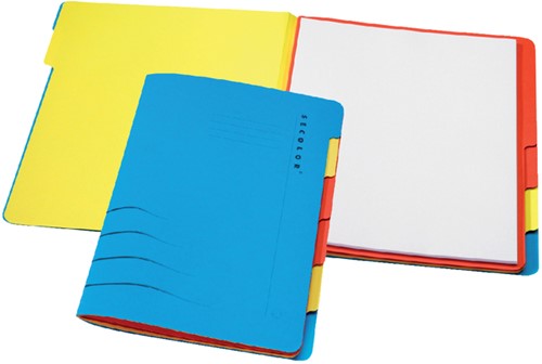 Sorteermap Secolor sixtab 6 tabbladen recy bl 1 Stuk