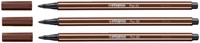 Viltstift STABILO Pen 68/45 M bruin 1 Stuk