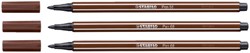 Viltstift STABILO Pen 68/45 M bruin 1 Stuk