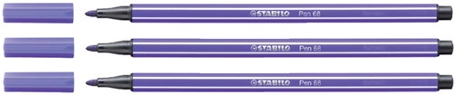 Viltstift STABILO Pen 68/55 M paars 1 Stuk