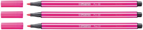Viltstift STABILO Pen 68/56 M rozerood 1 Stuk