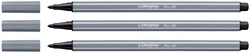 Viltstift STABILO Pen 68/96 M donkergrijs 1 Stuk