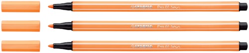 Viltstift STABILO Pen 68/054 M neon oranje 1 Stuk