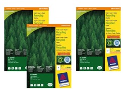 Recycled etiketten voor printers