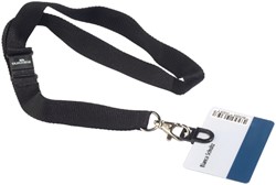 Textielkoord Durable 8187 met card fix zwart 1 Stuk