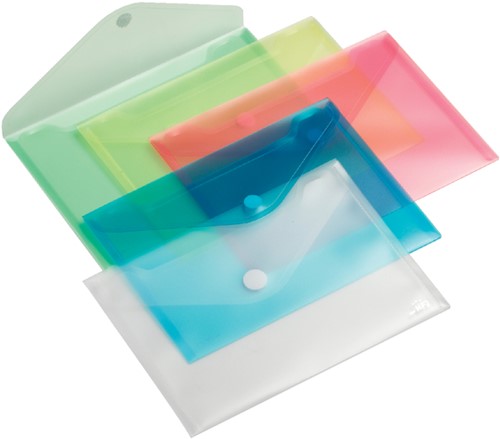 Enveloptas Europel A5 250x180mm dwars transp wit 1 Stuk