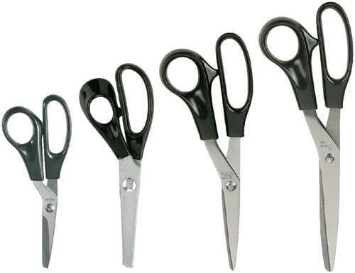 Schaar Quantore 140mm +plastic handvat zwart 1 Stuk-2