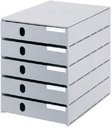 Ladenbox Styroval 5 laden grijs gesloten 1 Stuk