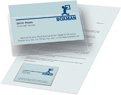 Visitekrt Djois 95x60mm zk bovenkant tr 10st 10 Stuk