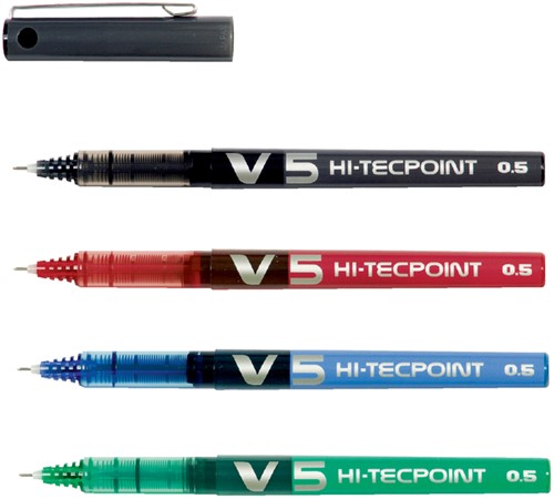 Rollerpen PILOT Hi-Tecpoint BX-V5 F zwart 1 Stuk-2