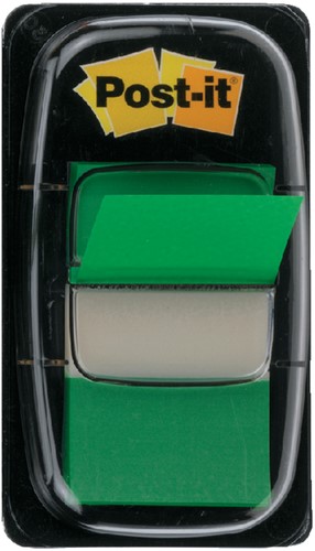 Indextabs Post-it 680 25.4x43.2mm groen 50 Stuk