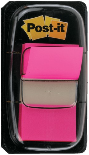 Indextabs Post-it 680 25.4x43.2mm felroze 50 Stuk-2