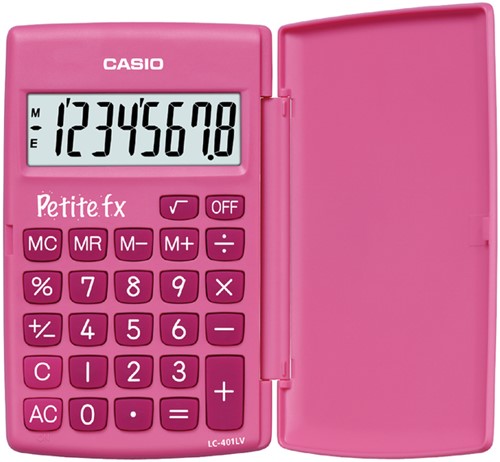 Rekenmachine Casio basisschool roze 1 Stuk
