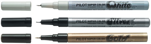 Fineliner PILOT Super SC-W EF zilver 1 Stuk-2