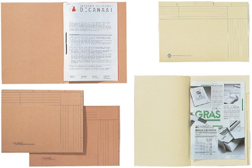 Binnenmap Djois met tabs folio beige 1 Stuk-2