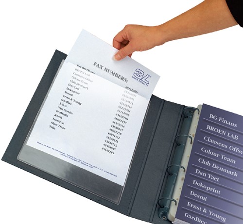 Insteektas Djois U-map 220x305mm zelfkl PP tr 10st 10 Stuk-2