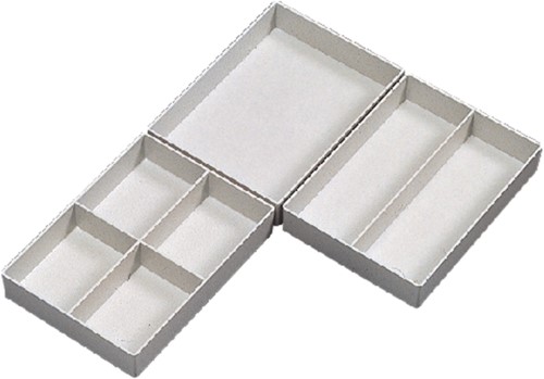 Inzetbak Djois halfhoog 30x122x168mm 4- vaks gs 1 Stuk