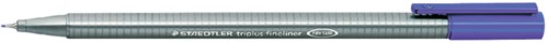 Fineliner Staedtler triplus 334 0.3mm blauw 1 Stuk