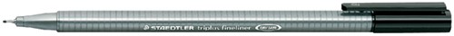 Fineliner Staedtler triplus 334 0.3mm zwart 1 Stuk