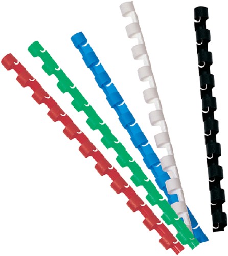 Bindrug GBC 8mm 21rings A4 blauw 100 stuks-2