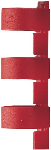 Bindrug GBC 8mm 21rings A4 rood 100 Stuk-3