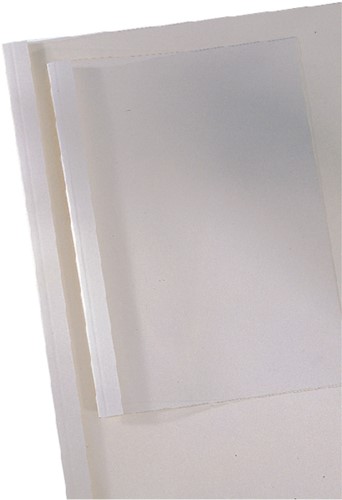 Thermische omslag GBC A4 6mm transparant/wit 100 Stuk-3