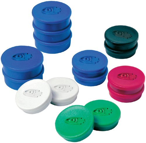 Magneet Legamaster 20mm 250gr blauw 10 stuks 10 Stuk-2