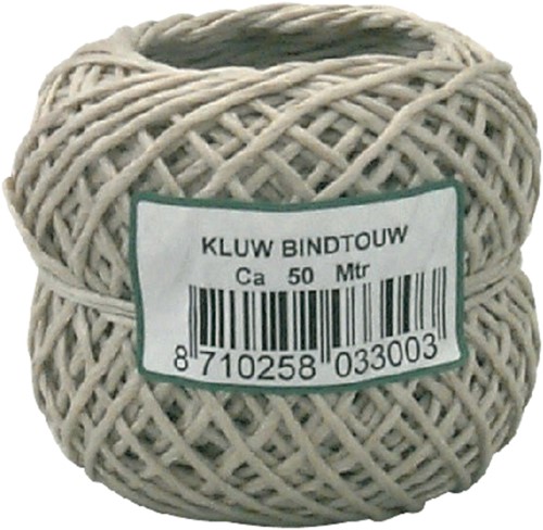 Henneptouw Muller 2-draads ca 50 meter 1 Stuk