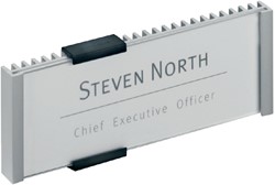 Deurbordje Durable 149x52mm metaal zilver 1 Stuk