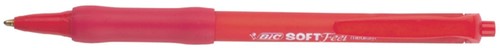 Balpen Bic soft feel clic M rood 1 Stuk