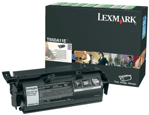 TONERCARTRIDGE LEXMARK T650A11E (T650) PREBATE 7K ZWART 1 STUK