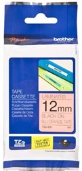 LABELTAPE BROTHER TZE-B31 12MMX5M FLUOR ORANJE/ZWART 1 STUK