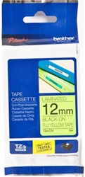 LABELTAPE BROTHER TZE-C31 12MMX5M FLUOR GEEL/ZWART 1 STUK
