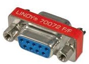 LINDY 9PIN MINI GENDER CHANGER FEMALE/FEMALE 