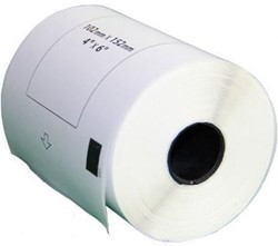 LABEL BROTHER DK-11241 102MM x 152MM PERMANENT WIT COMPATIBLE 1 Rol à 200 etiketten